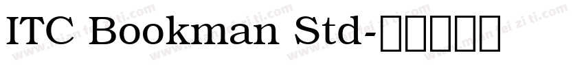 ITC Bookman Std字体转换